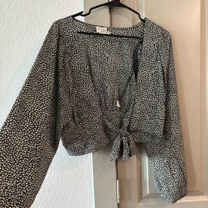 Princess Polly Leopard Print Long Sleeve Top